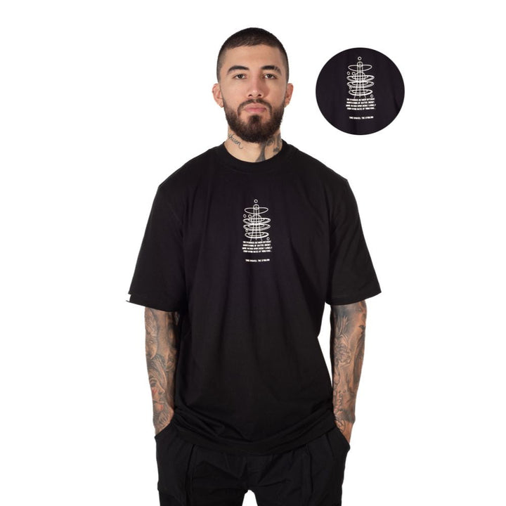 Camiseta Oversize Estampada Negro