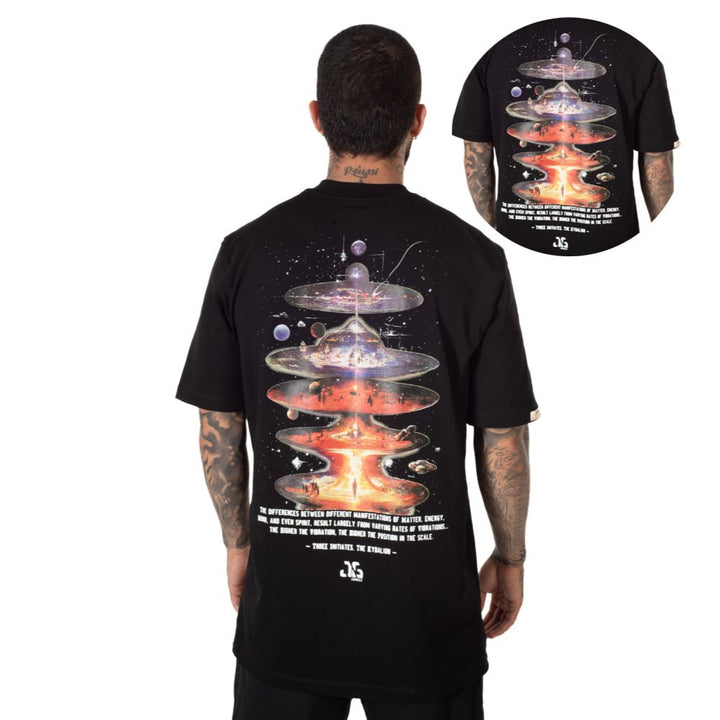 Camiseta Oversize Estampada Negro