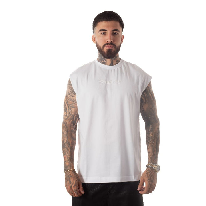 Camisilla Estampada Básica Blanca