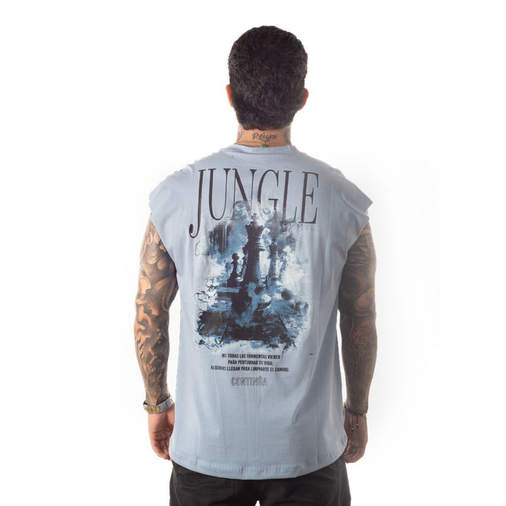 Camisilla Estampada Azul