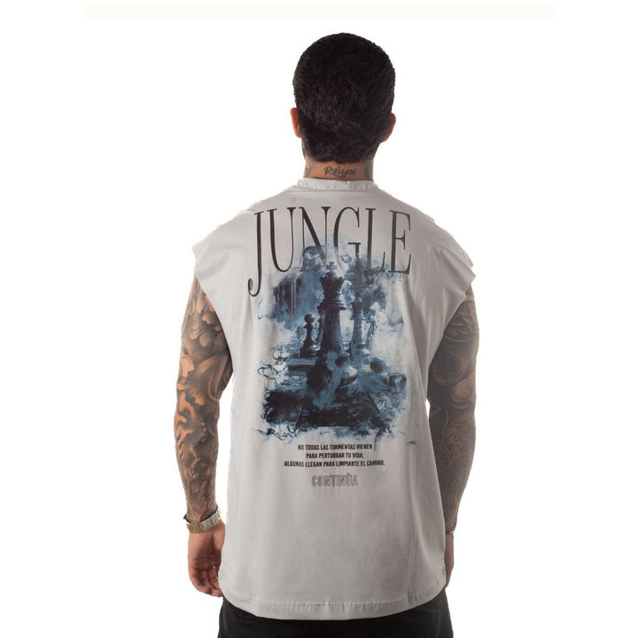 Camisilla Estampada Gris