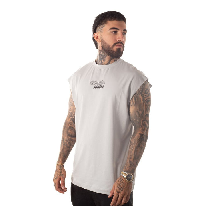 Camisilla Estampada Gris