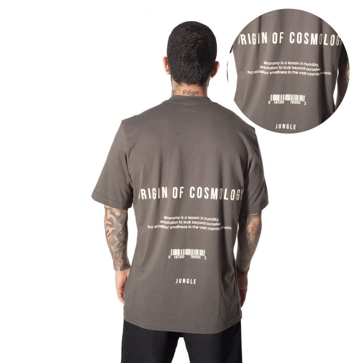 Camiseta Oversize Estampada Café