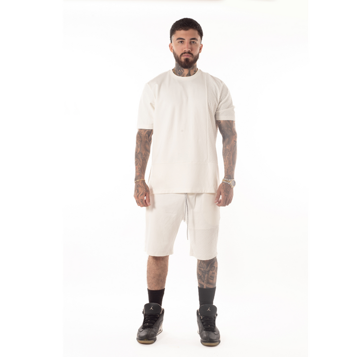 Conjunto Camiseta + Bermuda Blanco
