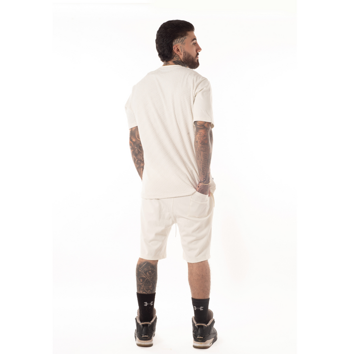Conjunto Camiseta + Bermuda Blanco