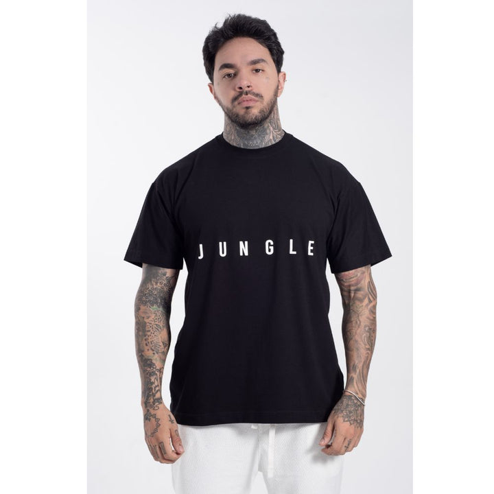 Camiseta Oversize Estampada Negro