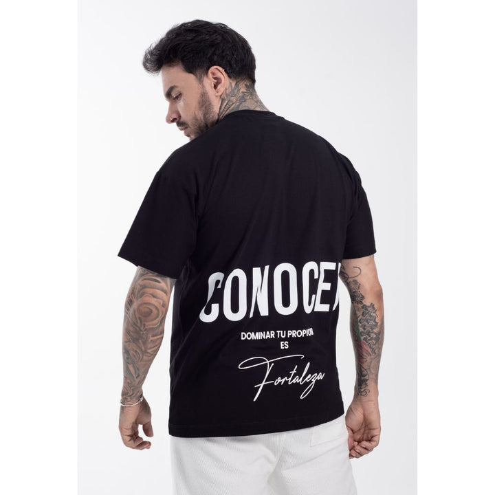 Camiseta Oversize Estampada Negro