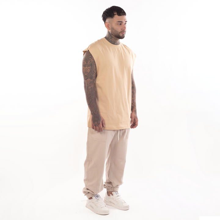 Pantalón Jogger color Beige