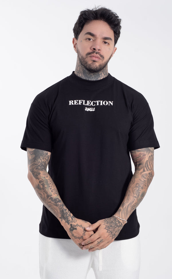 Camiseta Oversize Cuello Alto 