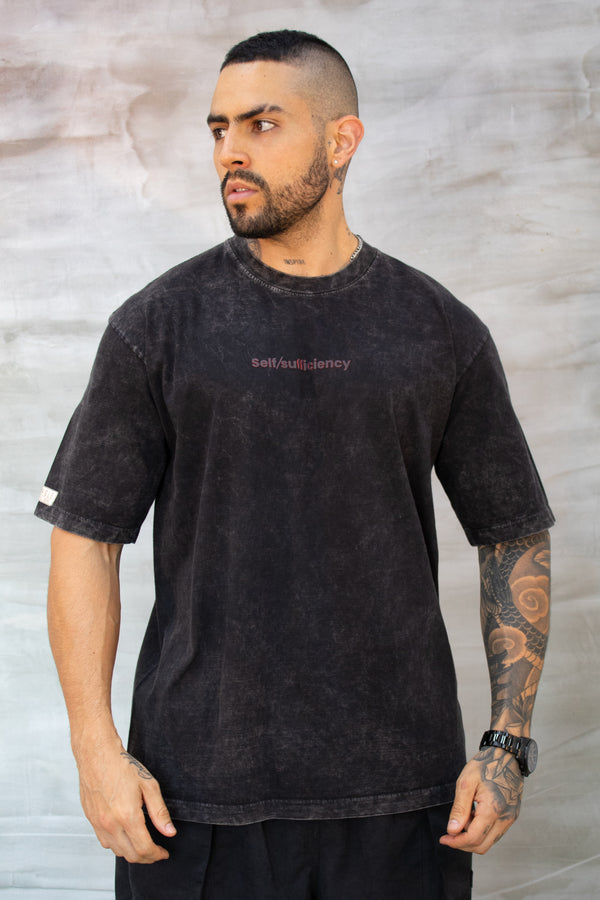 Camiseta Oversize Acidwash Sufficiency | JG