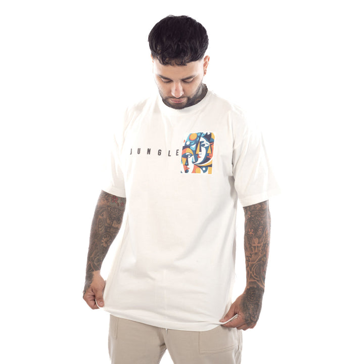 Camiseta Oversize Con estampado artistico