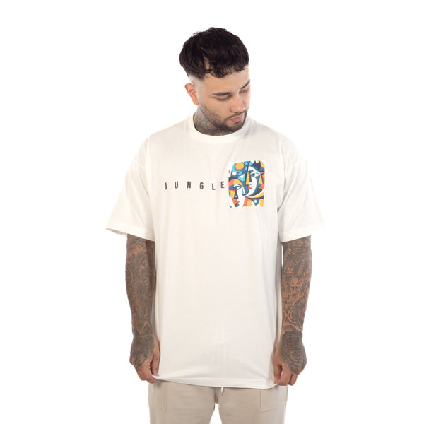 Camiseta Oversize Con estampado artistico